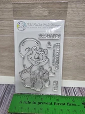 The Rabbit Hole Designs HELLO FRIEND Stamp Set TRH-150 Clarence Bee-Happy Smile