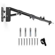 Ring Light Wall Mount Triangle Boom Arm 43inch/110cm 180  Flexible Rotation W...