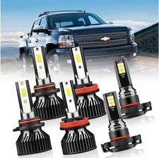 Chevy Silverado Led Light Kit 9005 H11 5202 6 Bulbs