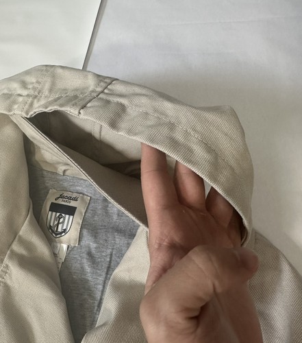 Jacadi Boy’s Double-Breasted 100% Cotton Jacket in Tan 12 Years - Picture 16 of 24
