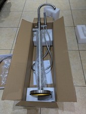 Luxury Quality Free-Standing Bath Tap Shower Mixer Brushed stainless