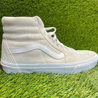 Vans Sk8-Hi Mens Size 8 Beige White Gum Athletic Skateboard Shoes Sneakers