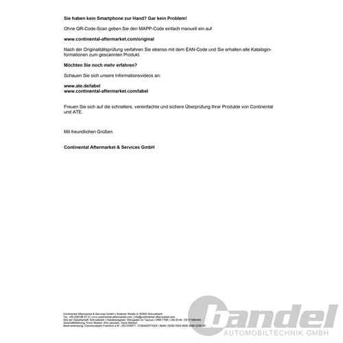 ATE BREMSSCHEIBEN 322mm + BELÄGE VORNE passend für VOLVO XC60 V60 V90 S60 S90 - Bild 7 von 7