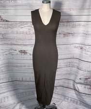 Reformation Palm Knit Dress Taupe Brown XS