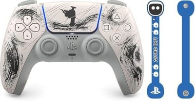 PS5 DualSense Controller Ghost of Yotei Black Ltd Ed + Astro Bot Cord Holder