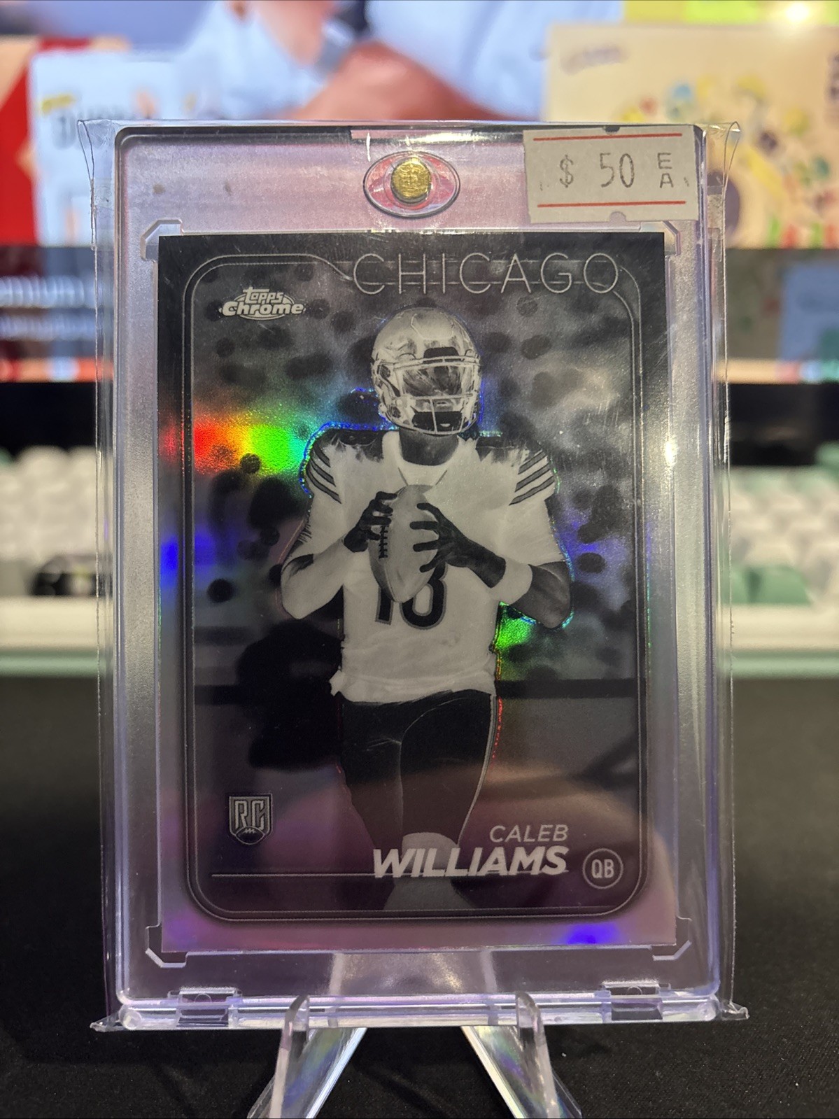 2024 Topps Chrome - Rookies Caleb Williams #202 Negative Refractor (RC)