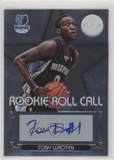 2012-13 Totally Certified Rookie Roll Call Silver Tony Wroten #59 Auto s3g