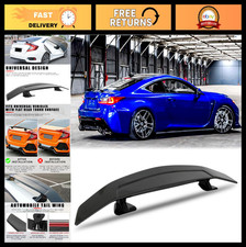 46 Universal Carbon Fiber Rear Spoiler - Lightweight Racing Wing For Sedan Cou