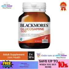 2x Blackmores Glucosamine Sulfate 1500mg 30's Joint Pain Relief