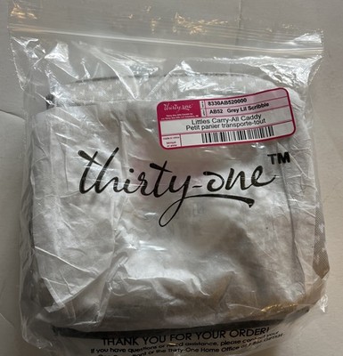 Thirty-One Littles Carry All Caddy AB52 Grey Lil Scribble - NEW