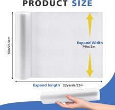 2 Rolls Cushion Wrap Silk Film Waterproof 79   22 Yards Upholstery Cushion Wra...