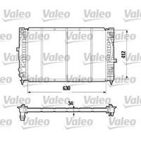 Valeo WasserküHler MotorküHler Alu FüR Audi A4 8D2 B5 1.6 1.8 8D5 1.9 Tdi Vw