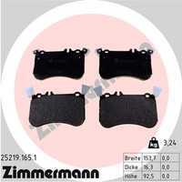 Bremsbelagsatz Scheibenbremse Zimmermann 25219.165.1 FüR C117 X156 X117 W176 Gla