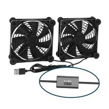 Quiet Dual 120mm USB Fan Dual-Ball Bearings, with L/M/H 3-Degree Speed