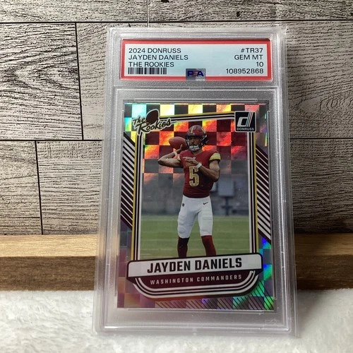 2024 Panini Donruss The Rookies Jayden Daniels TR-37 PSA 10 GEM MINT
