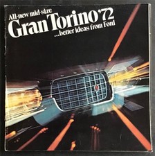 FORD GRAN TORINO RANGE USA LF Car Sales Brochure 1972 #5304-7/71