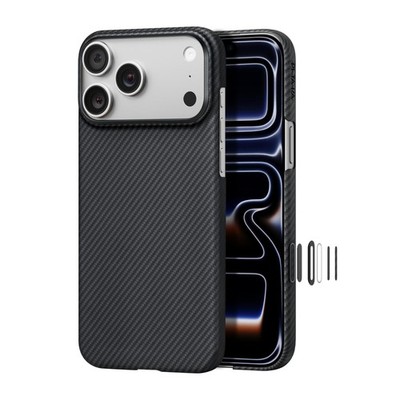 pitaka for iPhone 17 Pro Max For 17 Max, 6.9'', Black/Grey (Twill) 