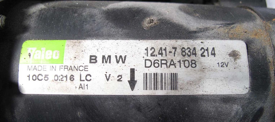 BMW M3.2 S54 Starter Motor w Solenoid Valeo 2001-2008 E46 M3 E85 Z4 Z3 OEM USED - Image 4 of 4