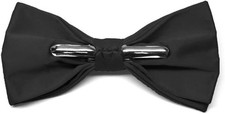 Men's Pre-Tied Clip-On Bow Tie Black