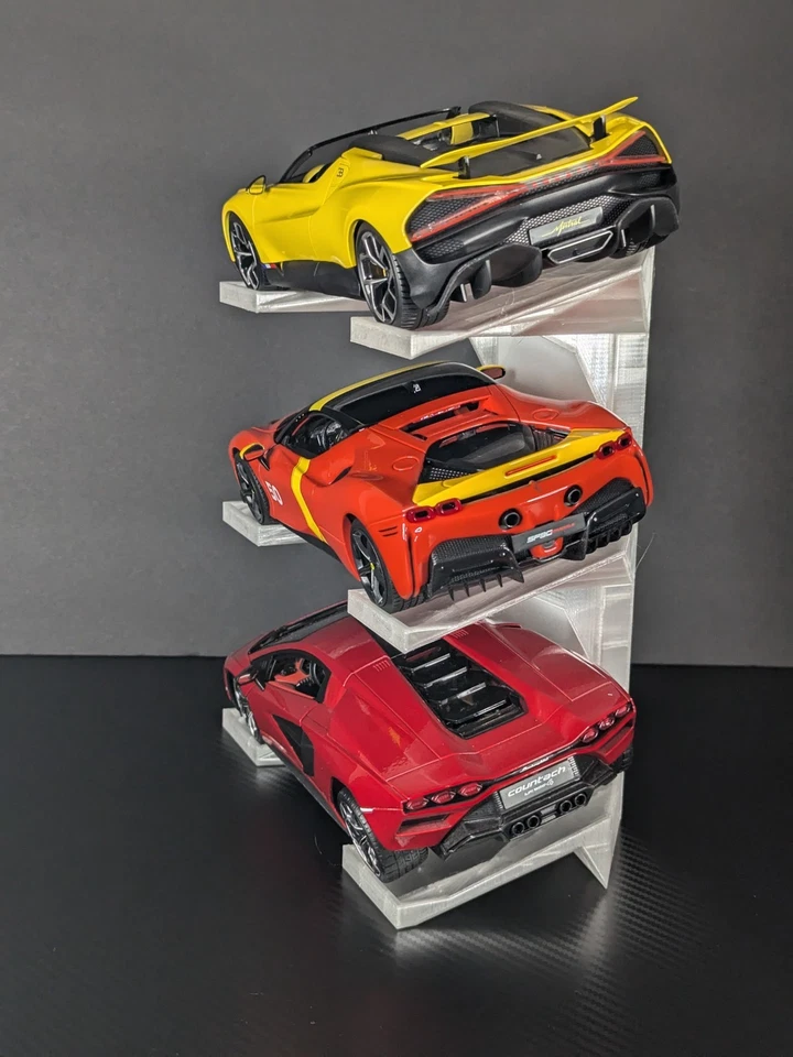 1/18 1:18 Scale Car Models Stand - Holds 3 Cars with RGB - Image 2 of 4