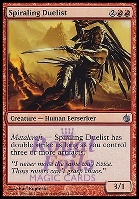 Spiraling Duelist 4x FOIL MBS MTG Mirrodin Besieged Uncommon MINT red