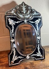 Specchio da toeletta o parete veneziano stile antico vintage alto 50 cm