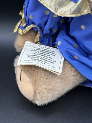1992 Bearly People Teddy Bear Regal Clown RARE New Collectible | eBay