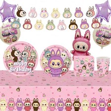  L?????????? Party Decorations Set Happy Birthday Banner Tableware Napkins Cups