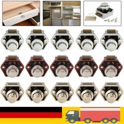 Mini Push Button Schlösser Schublade Schrank Verschluss Wohnwagen Wohnmobil DE