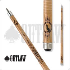 Outlaw OL13 Pool Cue Flames and Tribal Style 19oz Free Shipping 