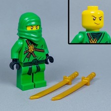 LEGO Ninjago Lloyd Golden Weapons / Honor Robe Custom Minifigure W/ Katanas