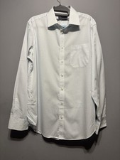 M & S Tailoring Checked Shirt Size 16 Long Sleeve .. VGC