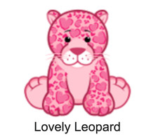 Webkinz Classic Lovely Leopard Code Only - Virtual Pet Kinz Valentine's Day Cat