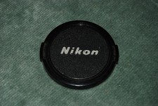 Genuine Nikon 62mm Black / Silver Snap On Front Lens Cap 1990's