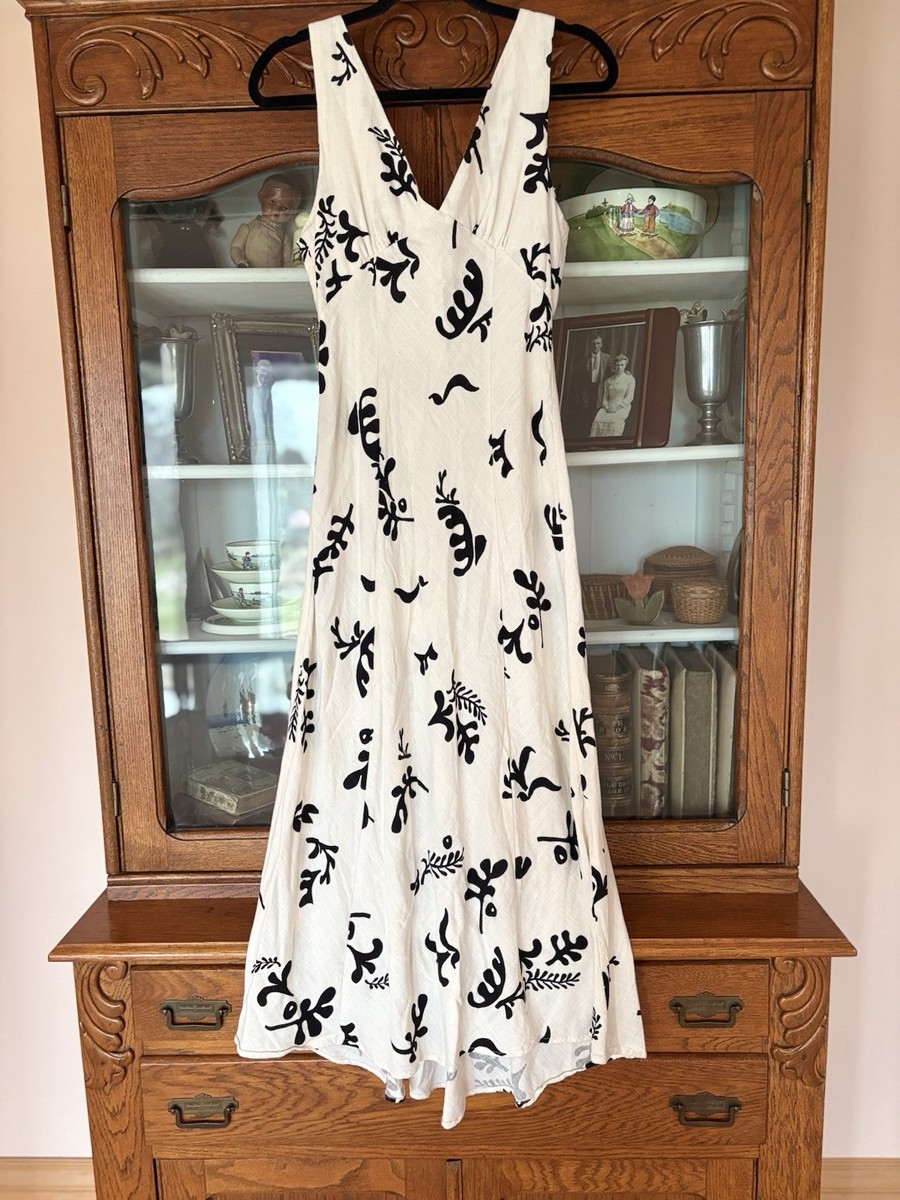 PAPER HEART SIZE M WOMENS IVORY W BLACK ACCENTS SLEEVELESS LINEN DRESS | eBay PAPER HEART SIZE M WOMENS IVORY W BLACK ACCENTS SLEEVELESS LINEN DRESS | eBay