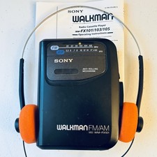 SONY Walkman WM-FX101 Cassette Player withAM/FM Radio -New Belt - Reconditioned