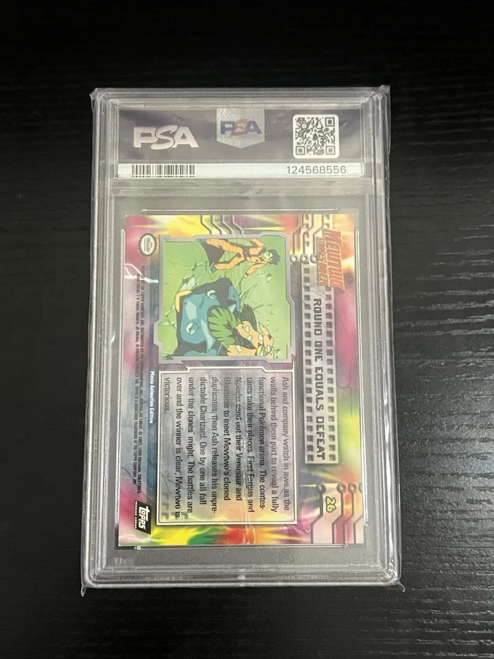 POKÉMON TOPPS CHROME 1999 ROUND ONE EQUALS DEFEAT MOVIE EDITION PSA 1 POOR POP 1 - Image 4 of 4