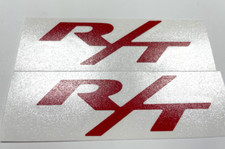 Red Rear Rt Trunk Emblem Overlay Decal For 2006-2023 Dodge Charger Rt