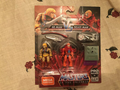 New Mega Construx Heroes GNN73 He-man Vs Beast Man MOTU Masters of the Universe