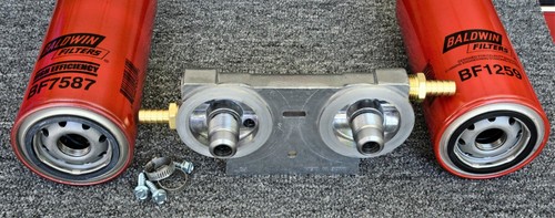 RAM/FORD/GM Diesel Fuel 2-Stage Dual Remote Mount NO Filters BF1259/ BF7587 - Picture 5 of 11