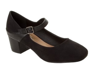 black wide fit shoes womens