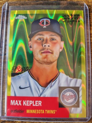 2022 Topps Chrome Platinum Max Kepler Yellow RayWave Refractor 171/250 #262