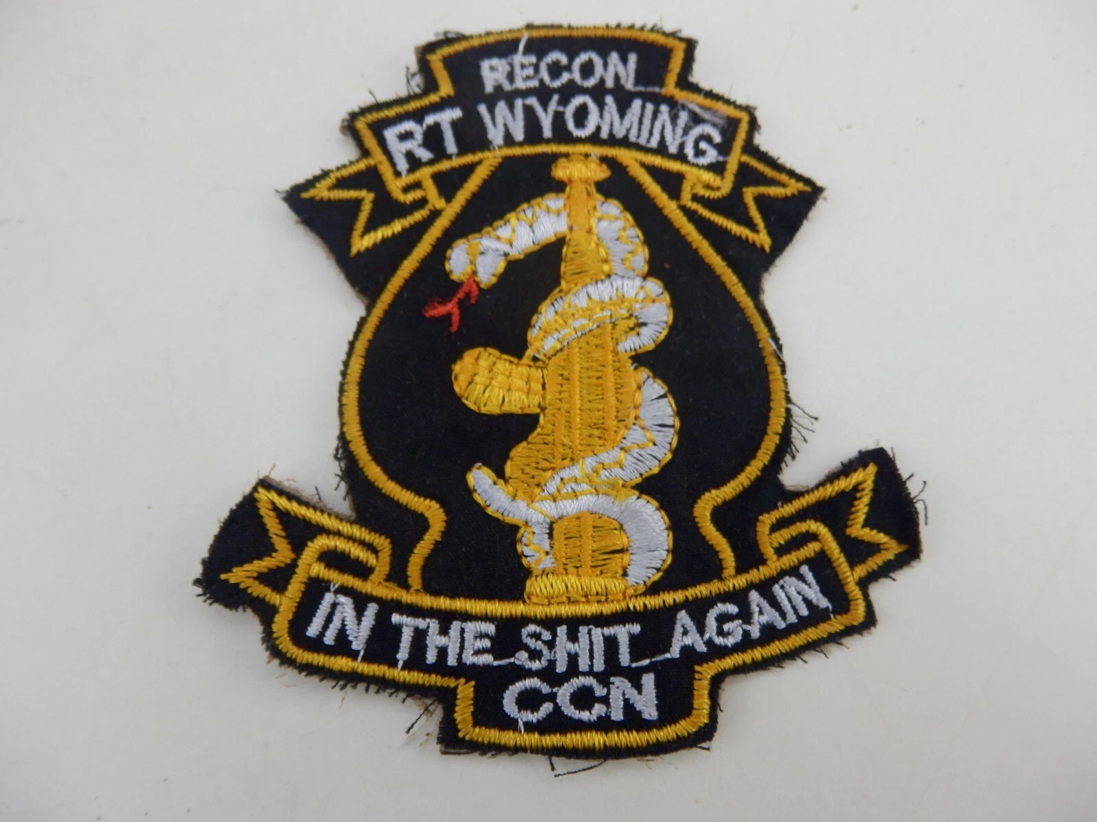 60's Vietnam War US Special Forces Wyoming State Recon Team Patch #2 BIS