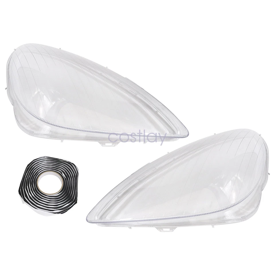 Cubierta de lente de faro lateral izquierdo y derecho para Mercedes-Benz Clase SLK R171 2005-11 Foto 4 de 4