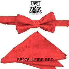 Stacy Adams SB276 Satin Solid Bowtie  Hanky