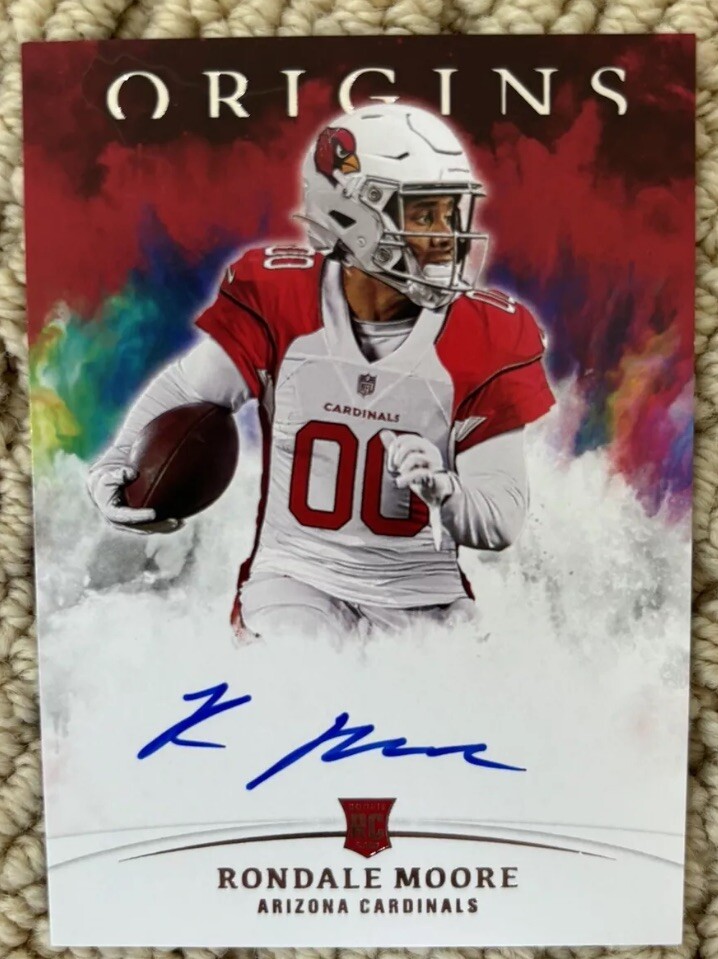 2021 Origins Rondale Moore Base Rookie ON CARD Auto Autograph SSP Falcons WR  🔥