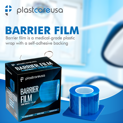 Pink Barrier Film – Adhesive Dental Sheeting, 4x6 Inch, 1200 Sheets – Lab & Dental Use