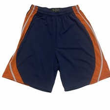 LACROSSE Blue and Orange Silky Shorts