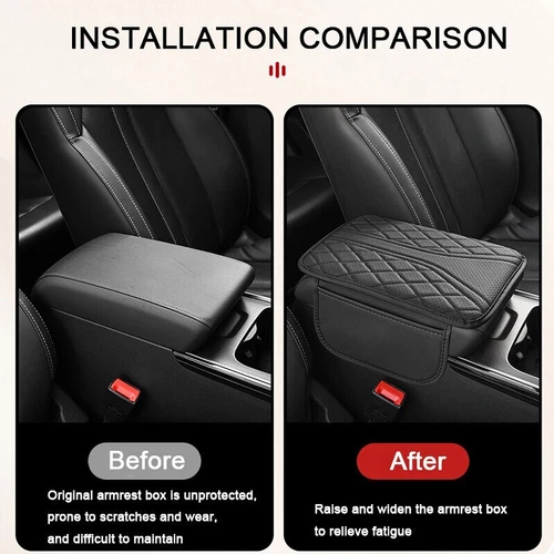 Consola central coche reposabrazos caja cojín funda protector alfombrilla accesorios coche - Imagen 4 de 18