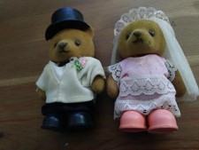 BEAR BRIDE GROOM MAN WIFE 3.5"- 4" FREE SHIPPING